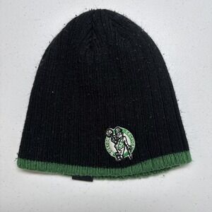 Boston Celtics Mens Beanie Black HWC Hardwood Classics NBA Winter Hat
